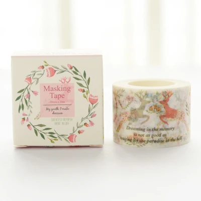 

3 см, 10 м, 1 шт., клейкая лента для прыжков с оленем, клейкая лента DIY, наклейка для скрапбукинга, этикетка, маскировка, домашний декор