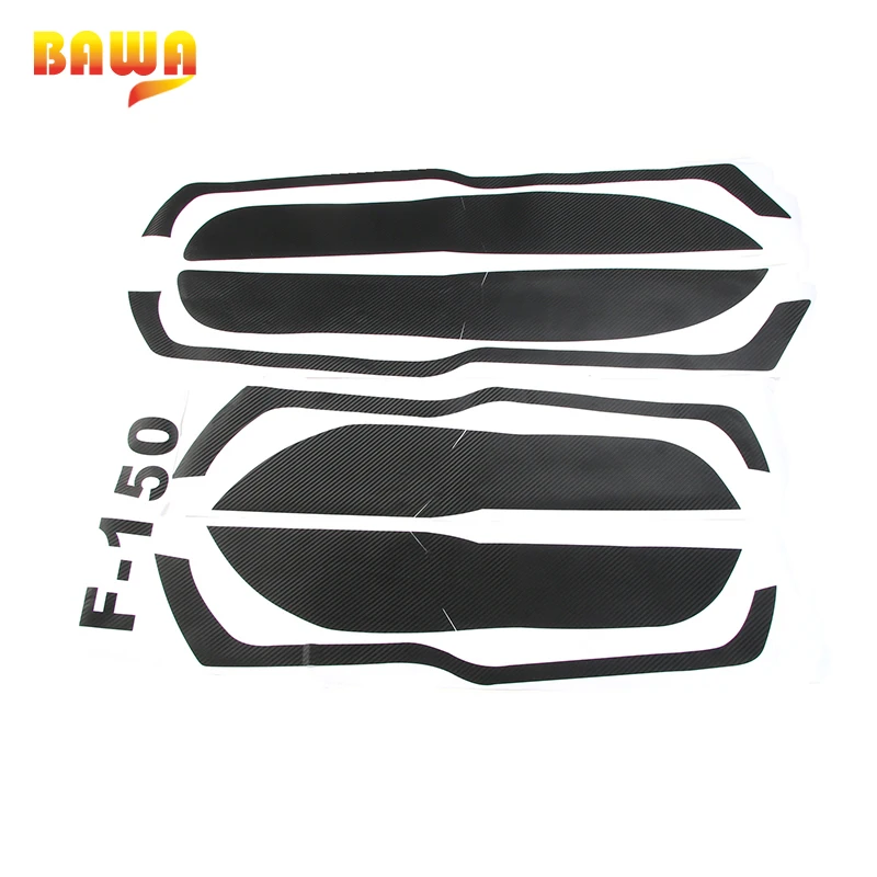 

BAWA Carbon Fiber Sticker Car Door Anti Kick Sticker Protection Interior Decoration Stickers For Ford F150 2015 Up Car Styling