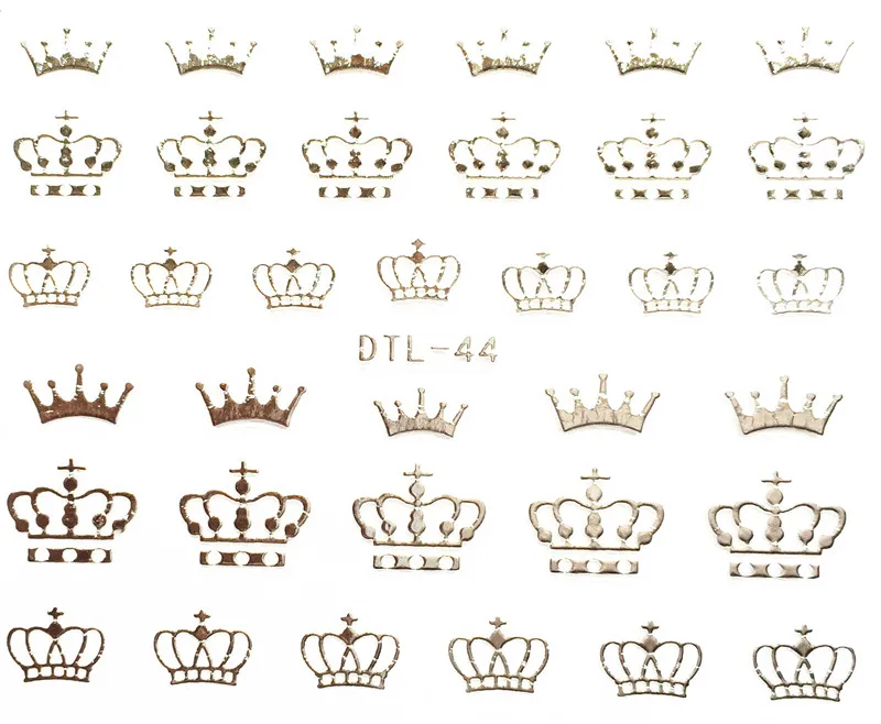 $1.5=10pcs/lot DTL37-53 Silver Fashion 1Sheet 3D Snowflake Design Tips Nail Art Nails Stickers Decals DIY Decorations |