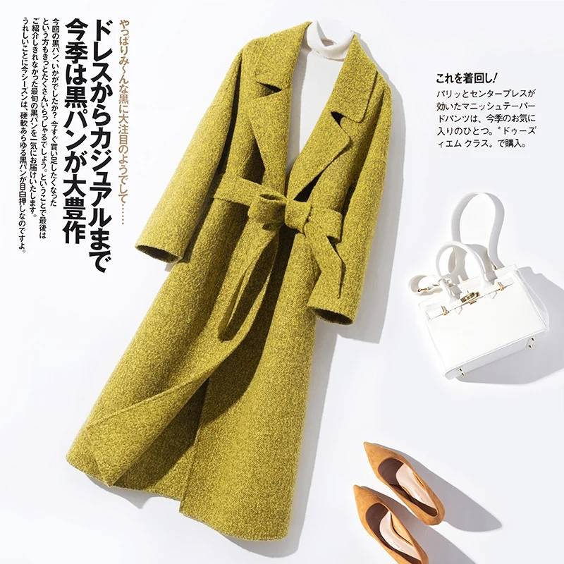 Women Coat 100% MERINO Wool Knitting Open Stitch Winter New Arrival Pure Woolen Cardigans Ladies &amp Blends Woman Clothes Top | Верхняя