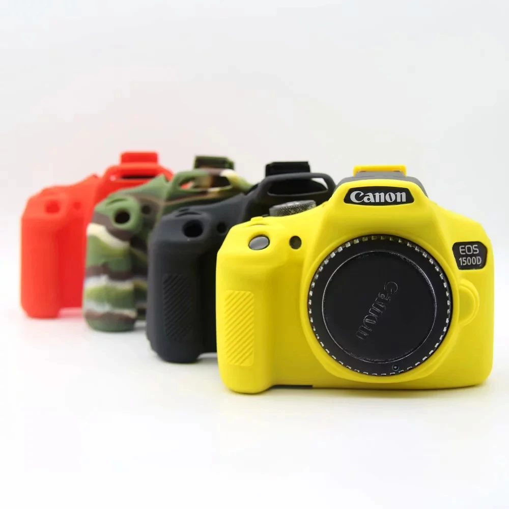 Мягкий силиконовый чехол для камеры защитный canon eos 1300d 1500D резиновый аккумулятора