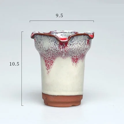 Mini Succulent Chinese Plant Pot Bonsai Fleshy Decorative Garden Creative Nursery Home Flower Pot Office Ceramics Planter LY477 - Цвет: 4