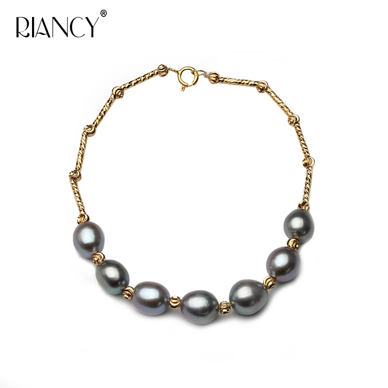 

Fashion Charm gray Bracelet Natural Freshwater Pearl Bracelet Pearl Jewelry for Women wedding gift