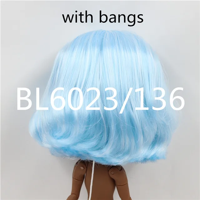 h Фабрика blyth кукла ледяной RBL головы купол парик короткие волосы для DIY на заказ - Цвет: h