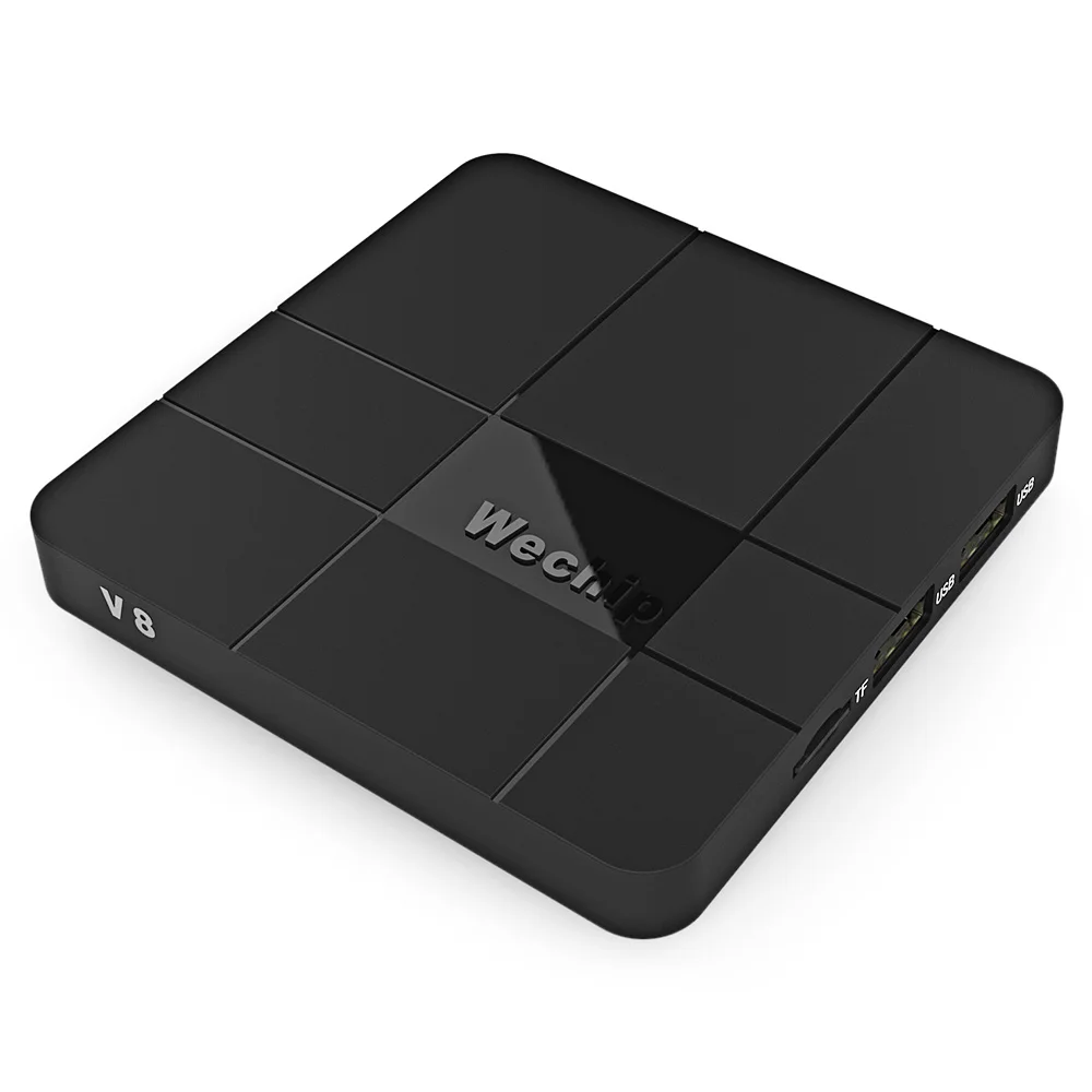 Wechip V8 ТВ Box Amlogic S905W 2 4 ГГц Wi Fi Android 7 1 WiFi Smart Quad core г 64Bit Декодер каналов кабельного