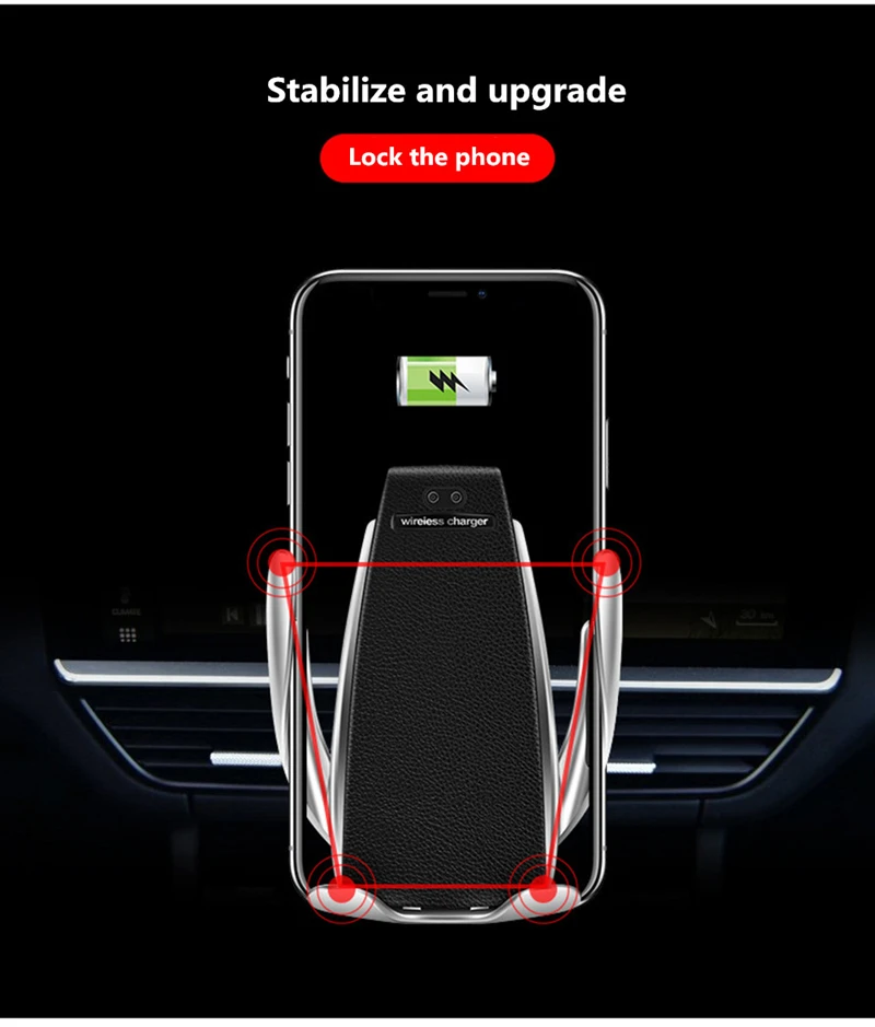Автоматический зажим автомобиля Беспроводной Зарядное устройство для iPhone X 6 7 samsung подставка держатель Поддержка интеллектуальный инфракрасный быстро Wirless зарядки