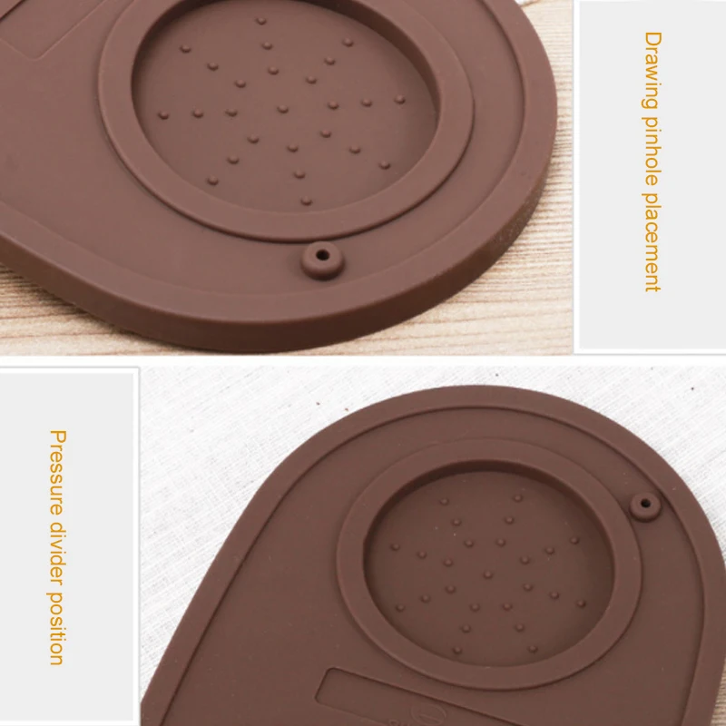 1 шт. кофейный коврик эспрессо перо для латте-арта подставка темпера силиконовая