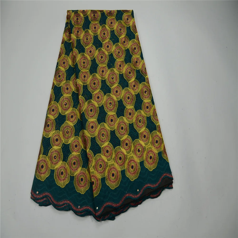 Модное высококачественное швейцарское кружево вуаль с камнями для платья HJ318-2.