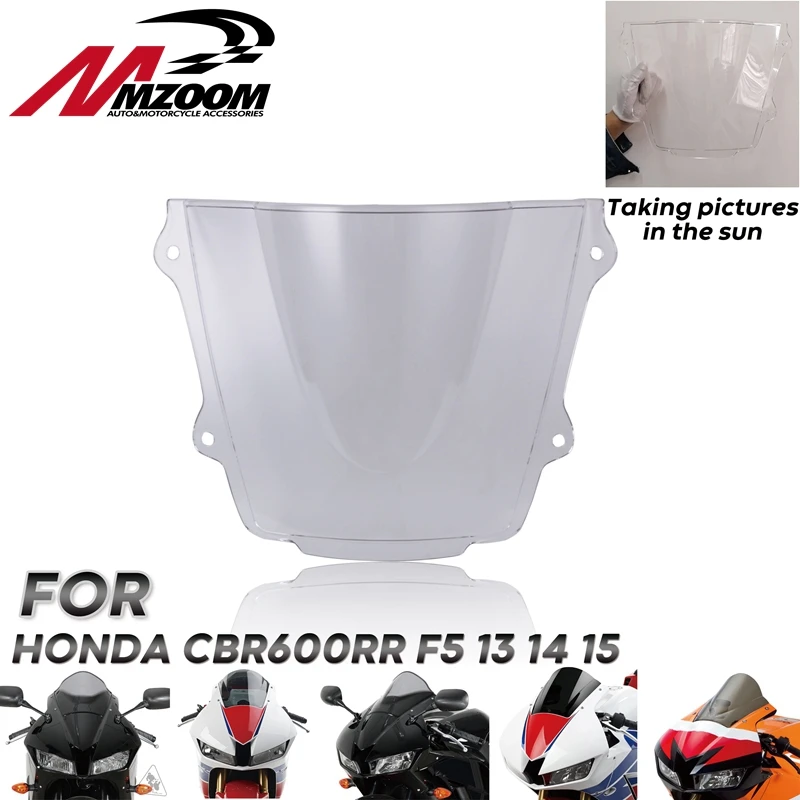 Прозрачный ветровое стекло двойной пузырь для Honda CBR 600 RR F5 2013 2015 2016 2017 2018 CBR600 cbr rr