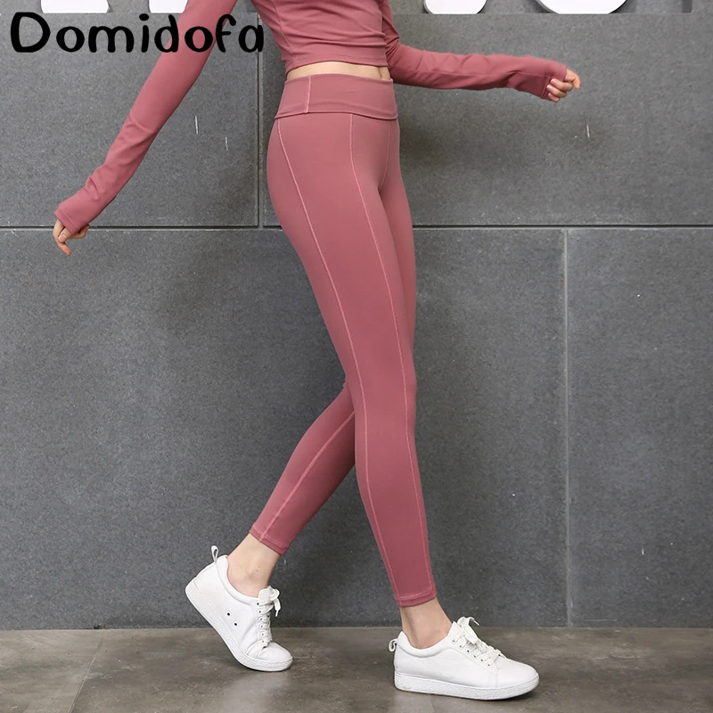 

Yoga Pant Jogging Pants For Women Woman High Waist Hip Motion Run Bodybuilding Ventilation Nylon Sport Fitness Gym Leggings