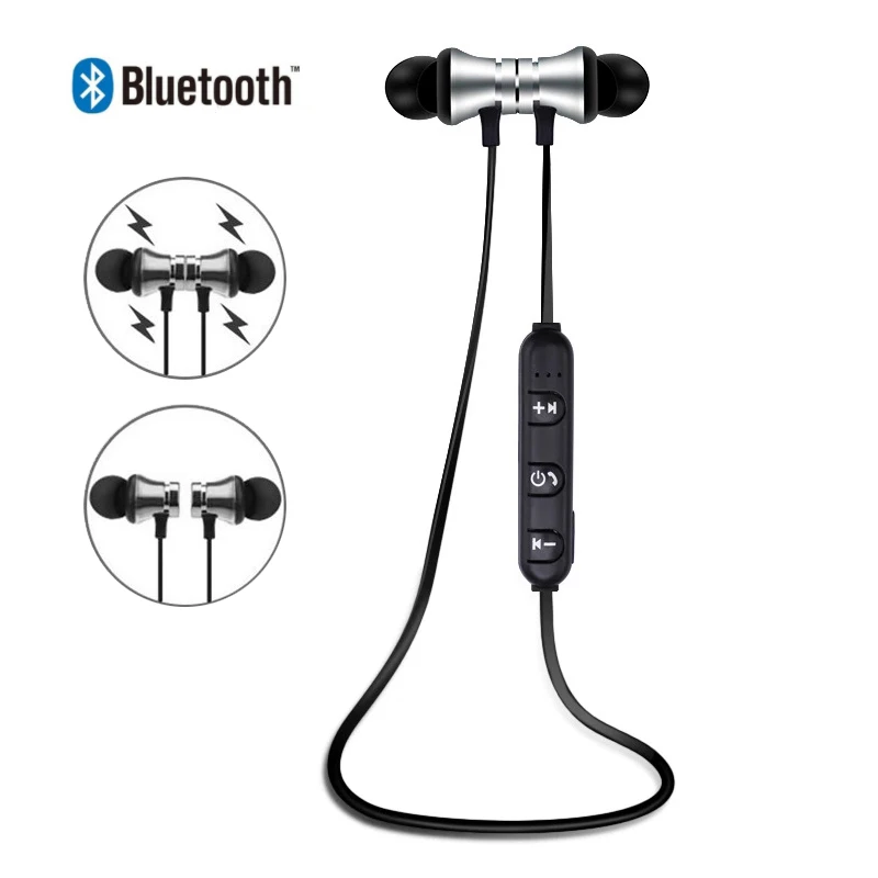 XT11 магнитные беспроводные Bluetooth наушники стерео спортивные наушники водонепроницаемые наушники-вкладыши гарнитура с микрофоном для samsung huawei