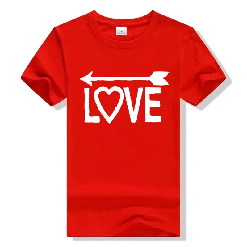 Футболка для пар влюбленных с рисунком стрел One Love друг друга одежда футболка