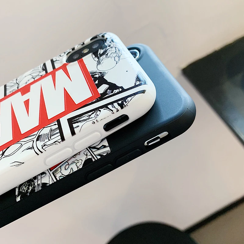 Для iPhone 11 Pro 7 8 6s Marvel hero Мстители чехол для телефона для iPhone 11 Pro Max X XS 6 6s 7 8 Plus Мягкий силиконовый чехол