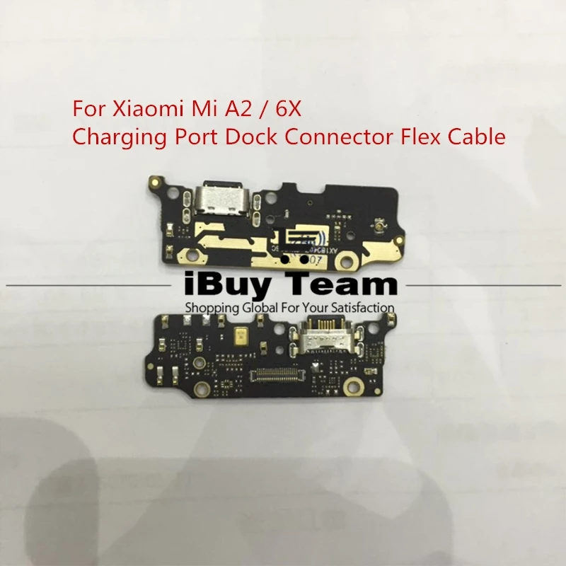 Для Xiaomi Mi A2/6X зарядный порт USB разъем док-станция гибкий кабель A2 6X зарядное