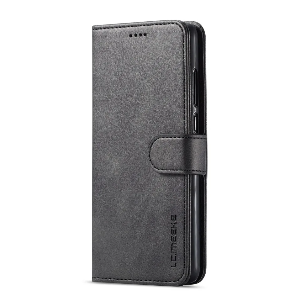 Black Кожаный флип-чехол для Redmi Note 7, чехол-кошелек, держатель для карт, Xiaomi Redmi Note 7, чехол для телефона, задняя крышка, чехол-книжка, чехол - Цвет: Black
