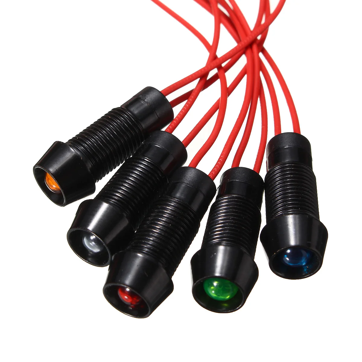 Светодиодный индикатор 8 мм лампа для приборной панели направленного света