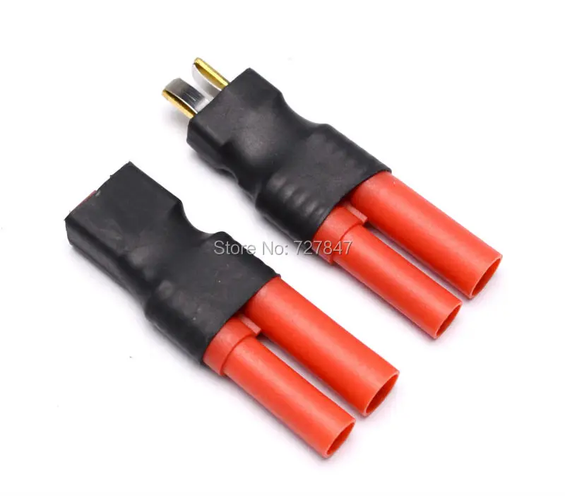 1 PCS HXT 4MM 4.0MM 4.0 to T Plug Male / Female Adapter Lipo Battery Bullet Deans Wireless Connector |