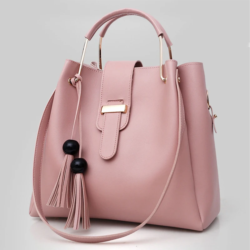 Модные композитные сумки через плечо 3 шт. сумка-тоут с кисточкой дизайнерские