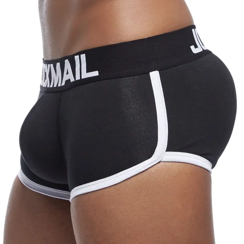 Бренд jockmail усиление выпуклости сексуальные мужские трусы боксеры включают