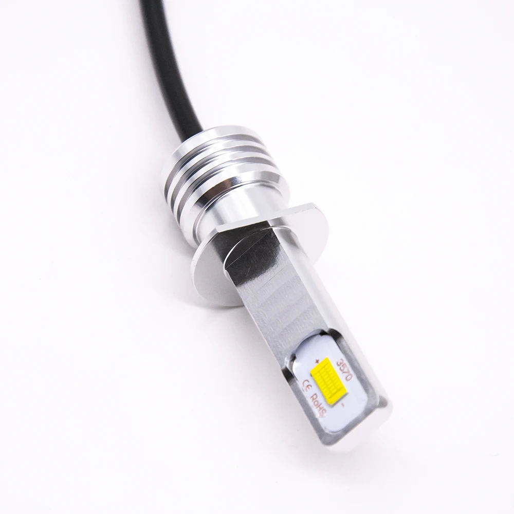 2 шт. H1 1900LM Автомобильный светодиодный противотуманный фонарь Play and Plug белый авто вождения Противотуманные фары лампы 12 В 24 В 6500 к Автомобильные светодиодные лампы
