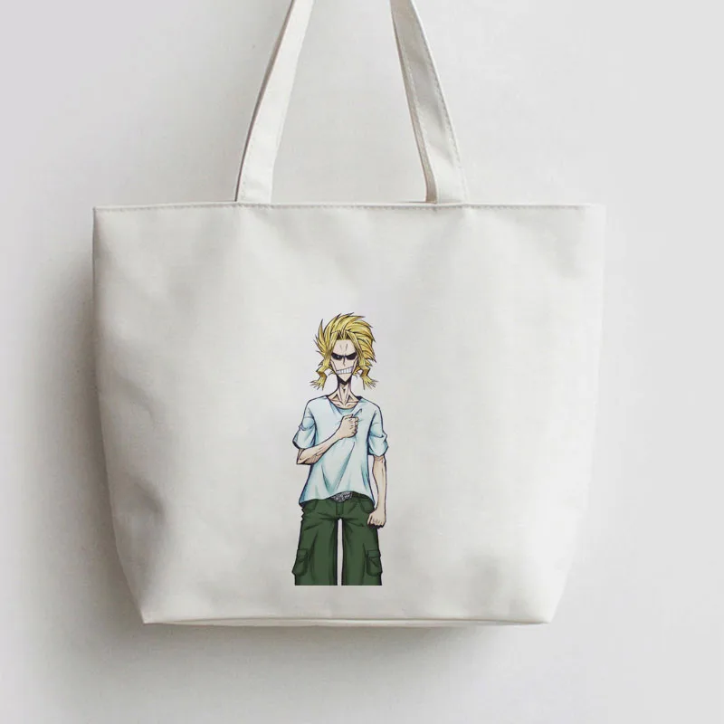 My Hero academic All Might One для всех японских аниме Холщовая Сумка покупок Мультяшные сумки
