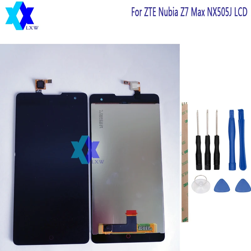Для ZTE Nubia Z7 Max nx505j ЖК-дисплей Дисплей + Сенсорный экран Панель цифровой Запчасти