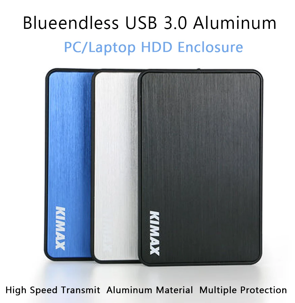 

Чехол для внешнего жесткого диска, USB 3,0, 2,5 дюйма, черный/белый/синий