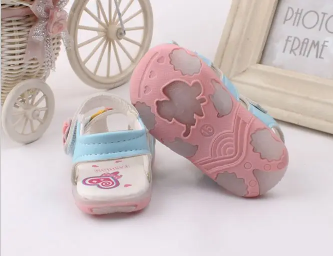 Детские сандалии на плоской подошве с цветком светильник для девочек|sandals shoes women