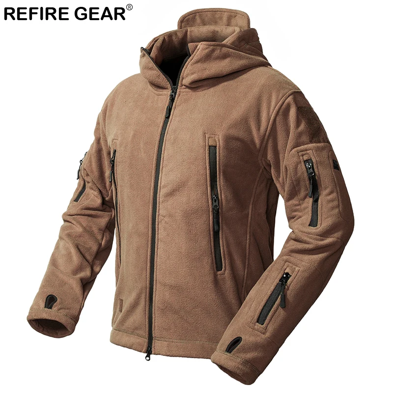 Уличная флисовая куртка Refire Gear Мужская теплая утепленная полярная с несколькими