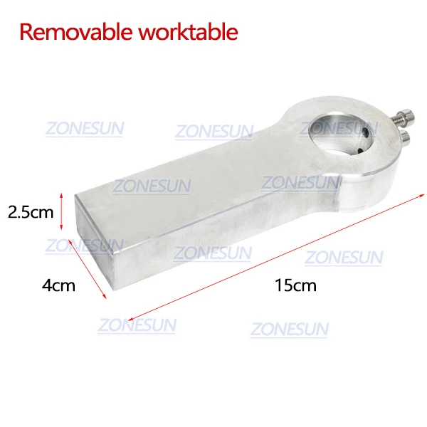 15x4cm ZONESUN машина для горячего тиснения фольгой аксессуар Запасные Части положение держатель рулона фольги держатель Т-образной паз верстак нагревательный элемент - Цвет: 15x4cm