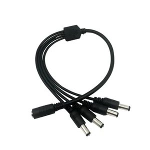 Кабель-разделитель питания для камер видеонаблюдения, 2,1 Х5, 5 мм, 1 гнездо на 2, 3, 4, 5, 8 штекеров постоянного тока, адаптер питания