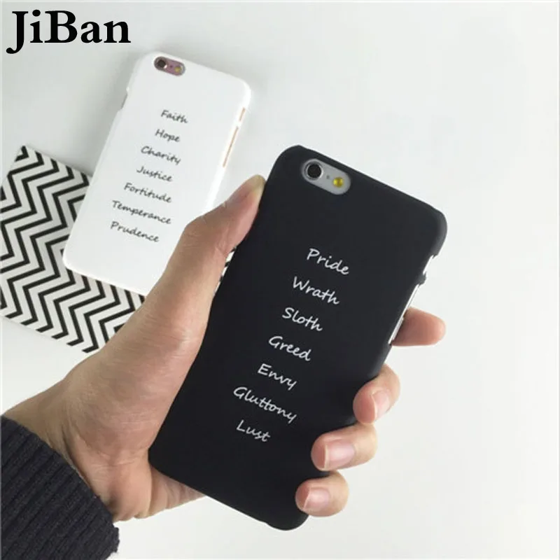 JiBan для iphone X простой больше слов Faith Hope Justice матовый белый милый пластиковый