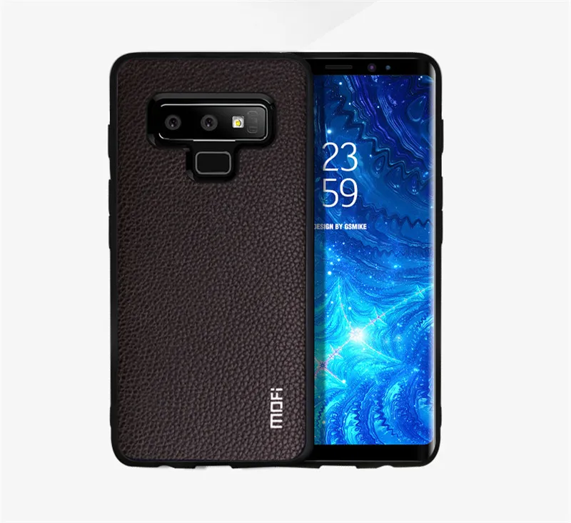 Для samsung Note 9 чехол Mofi для samsung Galaxy Note 9 чехол из искусственной кожи деловой стиль однотонный для Galaxy Note9 чехол