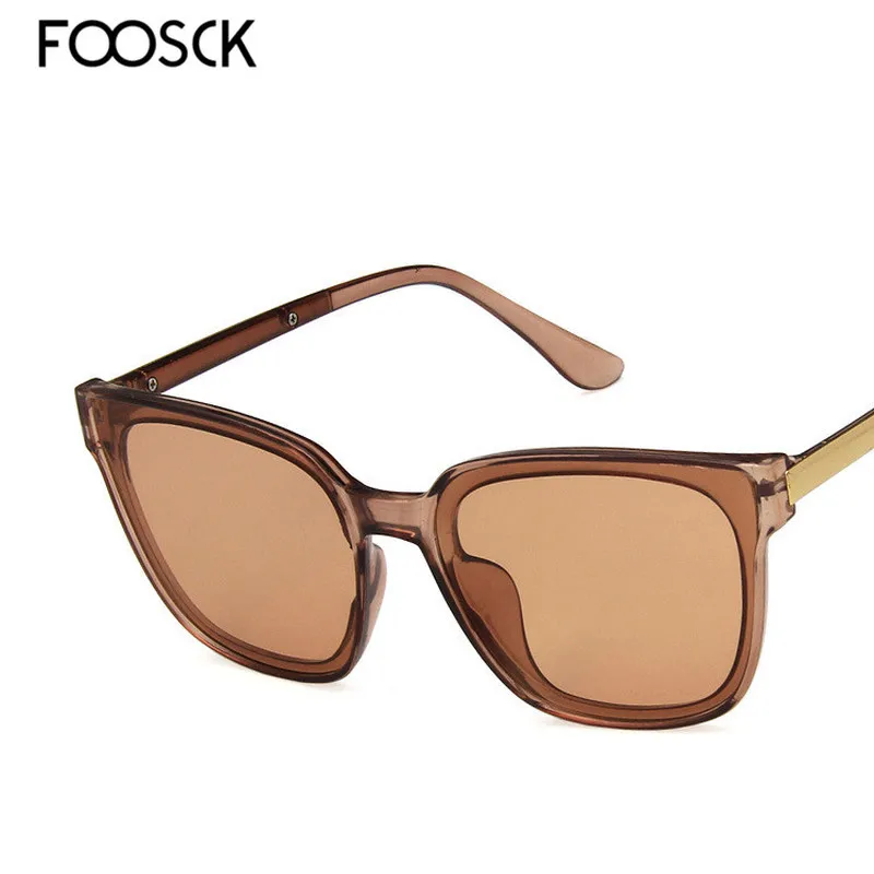 FOOSCK 2018 Роскошные брендовые дизайнерские очки в металлической оправе с
