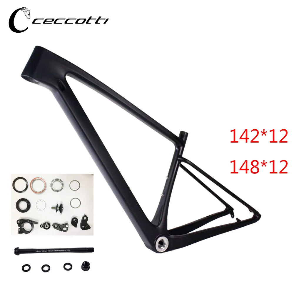 2021 CECCOTTI углерода MTB рама 29er карбоновая для горного велосипеда 142/148*12 мм boost Горячая