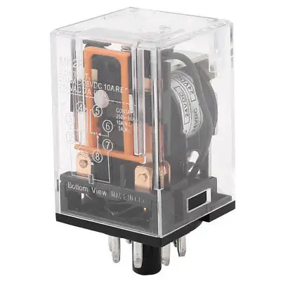 Двигатель управления 8 Pin DPDT din рейка электромагнитное реле DC 24V Катушка|Реле| |