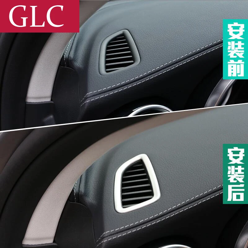 2 шт. накладки на переднюю панель автомобиля Mercedes Benz GLC X253 GLC200 260 300|side air vents|car trimcar