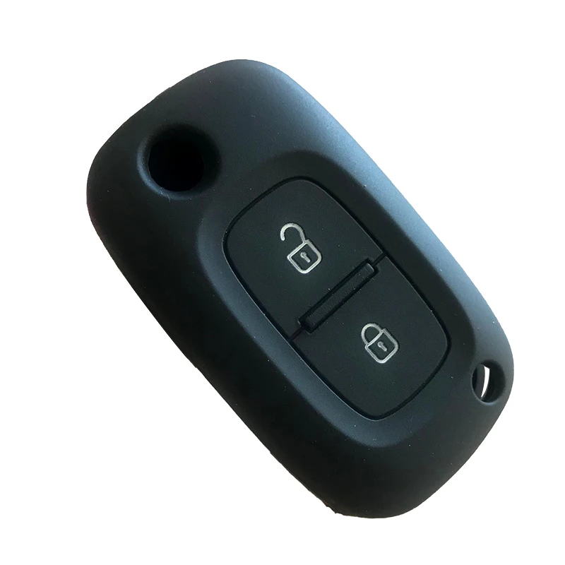 2 кнопки силиконовый Флип складной чехол для дистанционного ключа от машины Renault