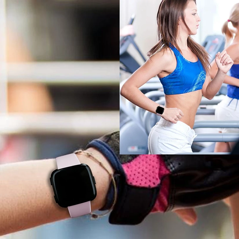 Мягкий Силиконовый Браслет для Fitbit Versa, сменные спортивные часы-браслет, аксессуары для ремешка, ремешок для часов для Fitbit versa lite