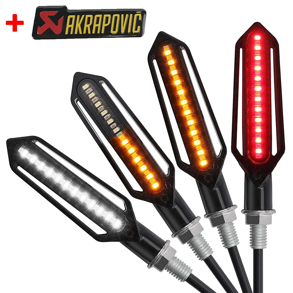 Мотоцикл поворотник Led мигалка 12 V гоночный света DRL Flasher тормозной фонарь для YAMAHA R6 R1 MT 09 07 KTM DUKE 690 125 200 390