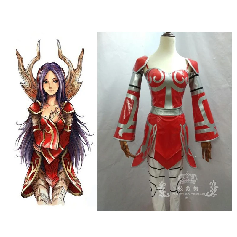 

2016 LOL Irelia Red Uniforms Cosplay Costume