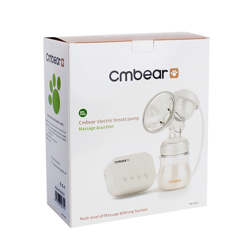 Cmbear модный стиль умный Электрический молокоотсос мощный всасывающий молокоотсос для сосков infantil USB молокоотсос с детской бутылочкой для молока