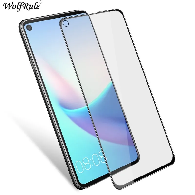 Protector de pantalla de cristal templado para Huawei Nova 4, Protector de pantalla de vidrio templado antipolvo 2.5D para tel&eacute;fono Huawei Nova 4-1