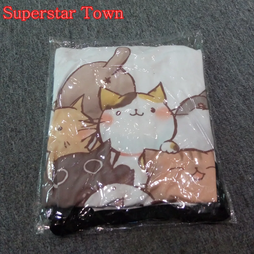 Лето Harajuku Atsume Neko АнимеМультфильм Японский Kawaii СлучайныеКошка Топы Tee|t shirt cat|cat