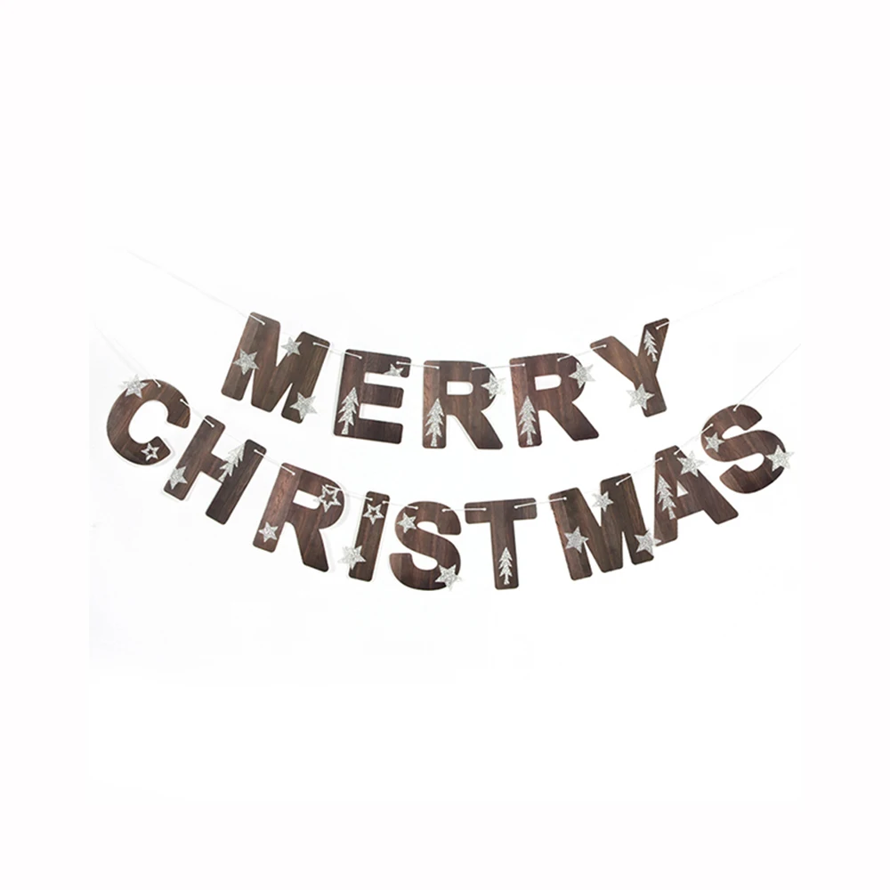 29pcs Xmas Decorations Set Merry Christmas Banner Tissue Paper Honeycomb Santa Hat Tree Bells Snowflake Fans Balls Noel Holiday | Дом и сад