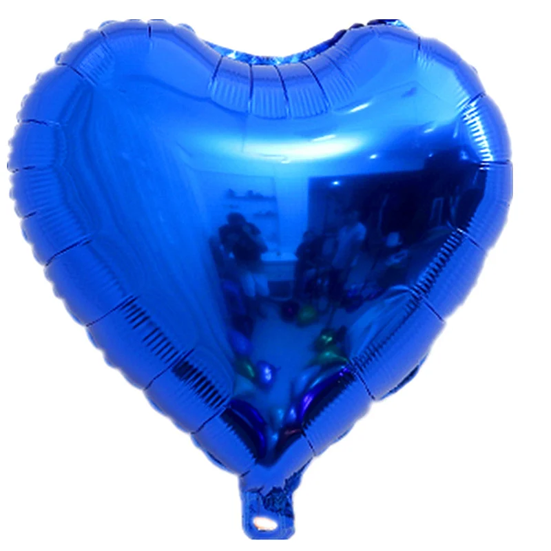 10p blue 10 шт., 10 дюймов, розовое золото, гелиевые фольгированные шары в виде сердца для свадебного украшения, украшения для дня рождения, Детские шары - Цвет: 10p blue