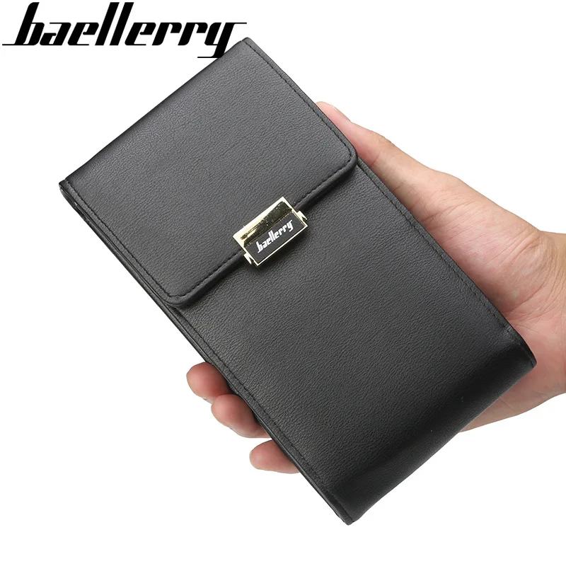 BAELLERRY Новый женский клатч длинная простая сумка на мобильный телефон сумочка