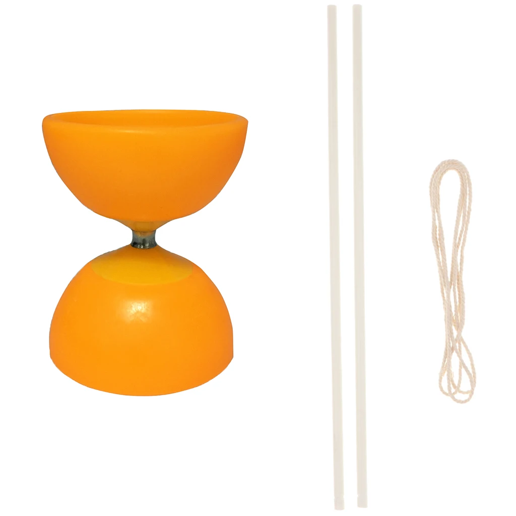 3- Yellow Пластмассовая подшипниковая игрушка для жонглирования 1-Bearing Diabolo китайская профессиональная йо-йо 2 ручки и 1 струнная игрушка - Color: 3- Yellow