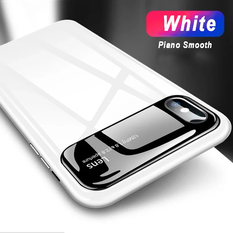 Для capa iphone X XS чехол из закаленного стекла для 6 7 8 Plus Capinhas покрытие пианино