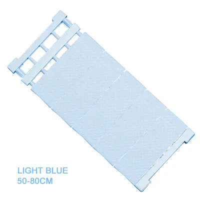 50x80 blue Регулируемая полка для хранения, держатели к полкам, органайзер, ящик, шкаф, органайзер, украшение дома - Цвет: 50x80 blue